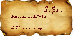 Somogyi Zsófia névjegykártya
