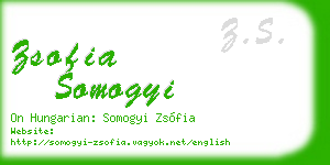 zsofia somogyi business card